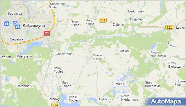 mapa Wielki Klincz, Wielki Klincz na mapie Targeo