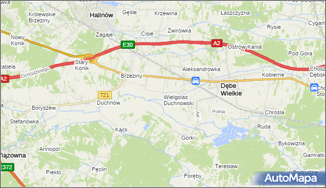 mapa Wielgolas Duchnowski, Wielgolas Duchnowski na mapie Targeo