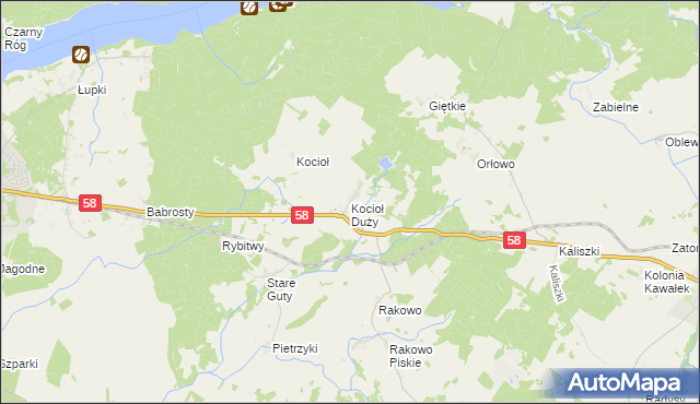 mapa Kocioł Duży, Kocioł Duży na mapie Targeo