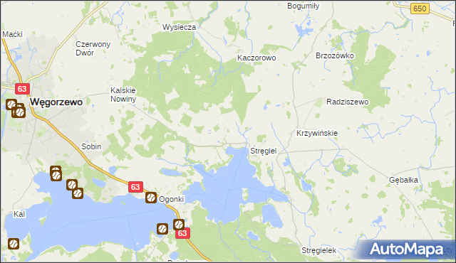 mapa Matyski, Matyski na mapie Targeo