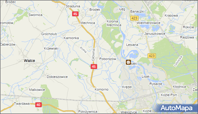 mapa Poborszów, Poborszów na mapie Targeo