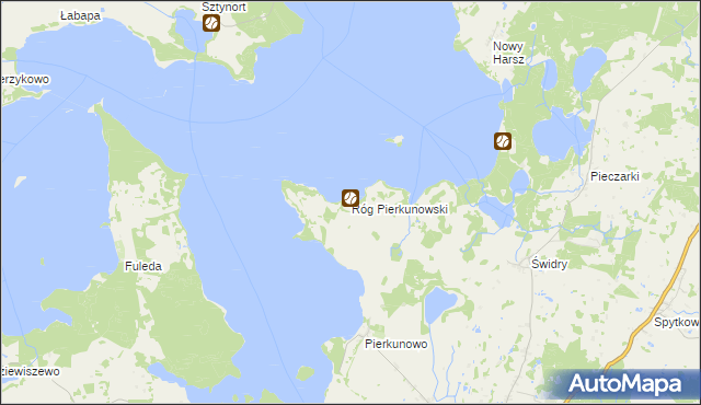 mapa Róg Pierkunowski, Róg Pierkunowski na mapie Targeo