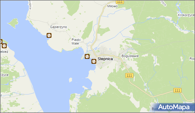 mapa Stepnica, Stepnica na mapie Targeo