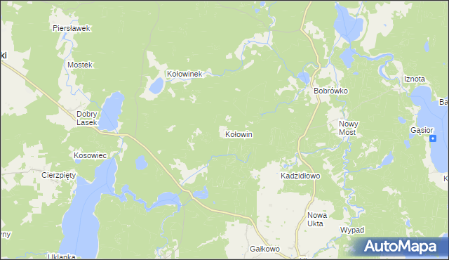 mapa Kołowin, Kołowin na mapie Targeo