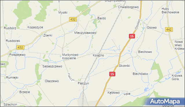 mapa Książno, Książno na mapie Targeo