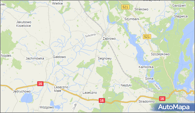 mapa Segnowy, Segnowy na mapie Targeo