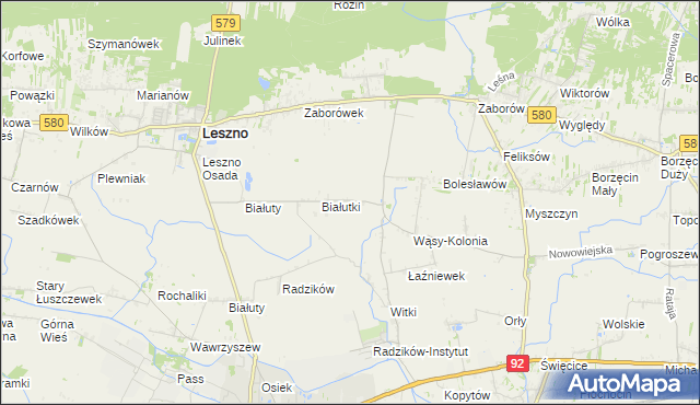 mapa Wąsy-Wieś, Wąsy-Wieś na mapie Targeo