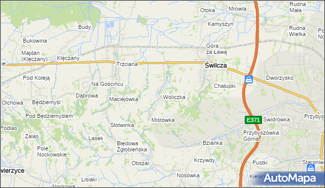 mapa Woliczka, Woliczka na mapie Targeo