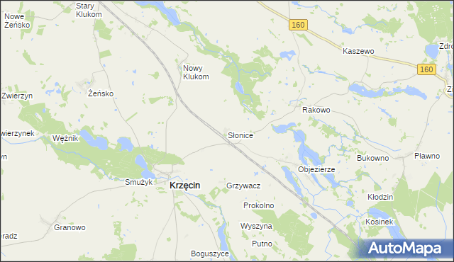 mapa Słonice, Słonice na mapie Targeo