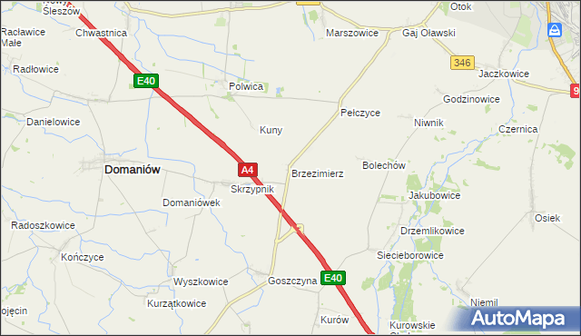 mapa Brzezimierz, Brzezimierz na mapie Targeo