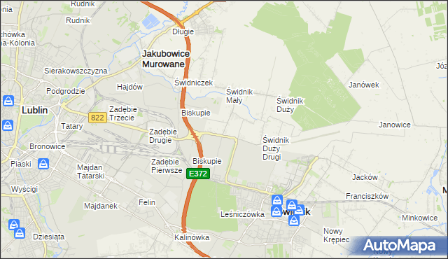 mapa Kolonia Świdnik Mały, Kolonia Świdnik Mały na mapie Targeo