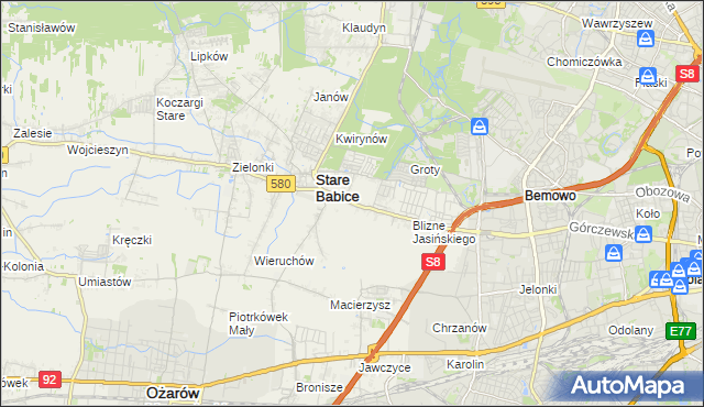 mapa Latchorzew, Latchorzew na mapie Targeo