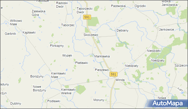 mapa Markławka, Markławka na mapie Targeo
