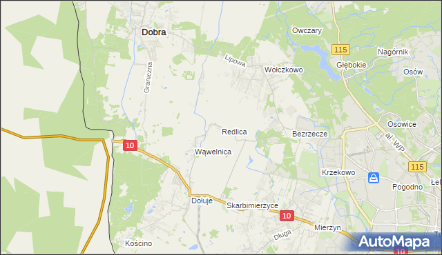 mapa Redlica, Redlica na mapie Targeo