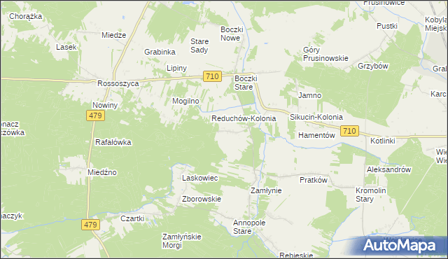 mapa Reduchów, Reduchów na mapie Targeo