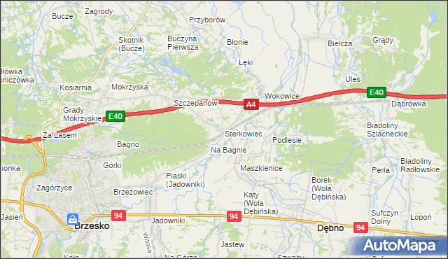 mapa Sterkowiec, Sterkowiec na mapie Targeo
