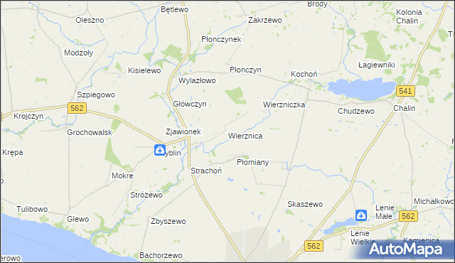 mapa Wierznica, Wierznica na mapie Targeo