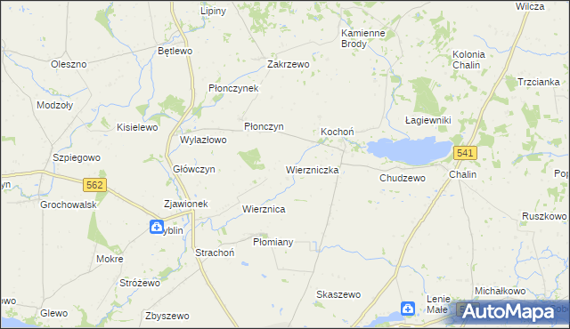 mapa Wierzniczka, Wierzniczka na mapie Targeo