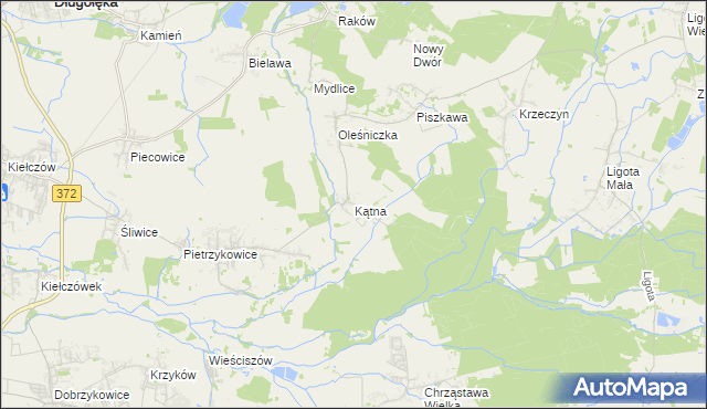 mapa Kątna, Kątna na mapie Targeo