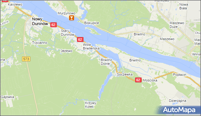 mapa Brwilno Dolne, Brwilno Dolne na mapie Targeo