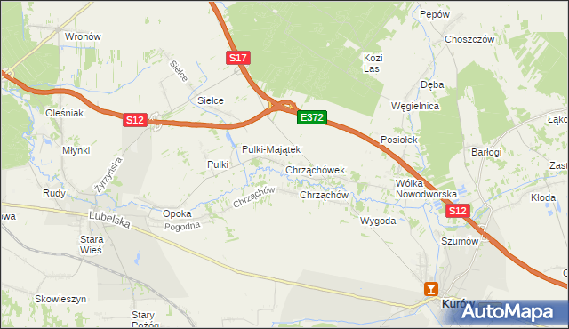 mapa Chrząchówek, Chrząchówek na mapie Targeo