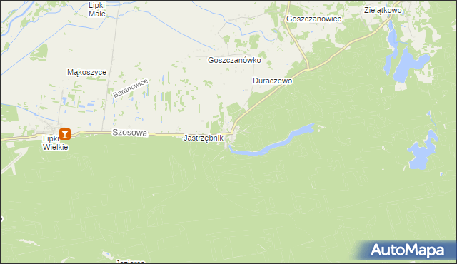 mapa Goszczanowo, Goszczanowo na mapie Targeo