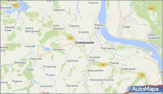 mapa Regów Nowy, Regów Nowy na mapie Targeo