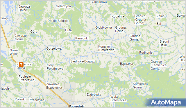 mapa Smarżowa, Smarżowa na mapie Targeo