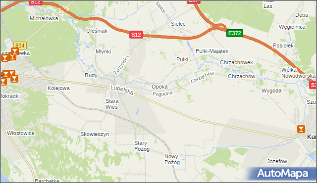mapa Witowice gmina Końskowola, Witowice gmina Końskowola na mapie Targeo