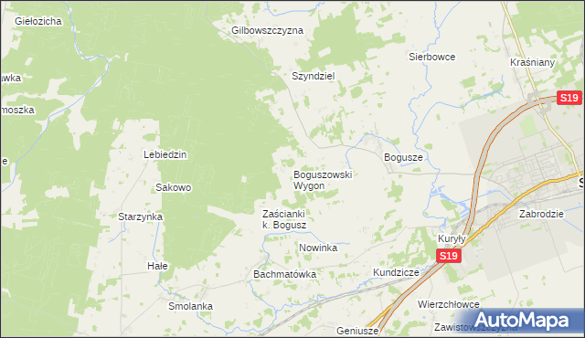 mapa Boguszowski Wygon, Boguszowski Wygon na mapie Targeo