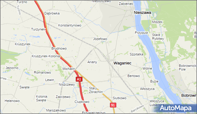 mapa Kaźmierzyn, Kaźmierzyn na mapie Targeo