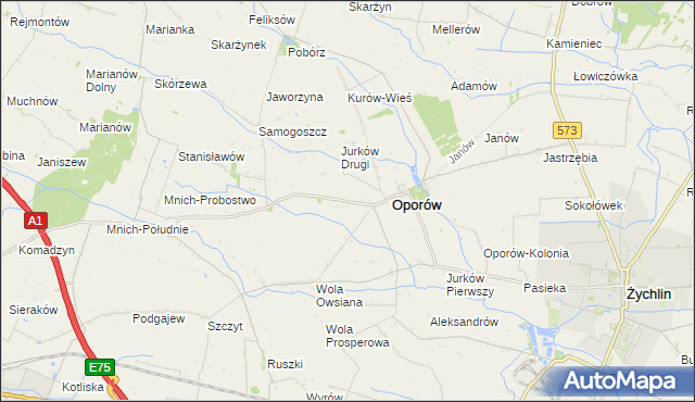 mapa Dobrzewy, Dobrzewy na mapie Targeo