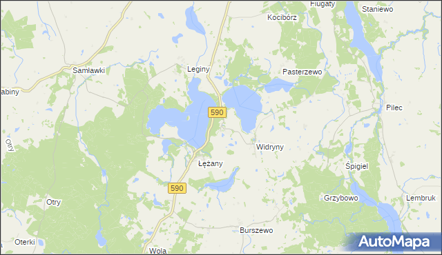 mapa Plenowo, Plenowo na mapie Targeo