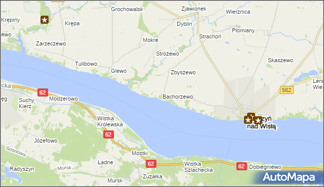 mapa Bachorzewo, Bachorzewo na mapie Targeo