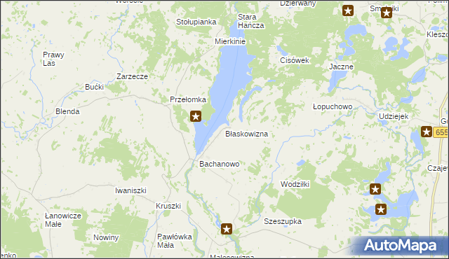 mapa Błaskowizna, Błaskowizna na mapie Targeo