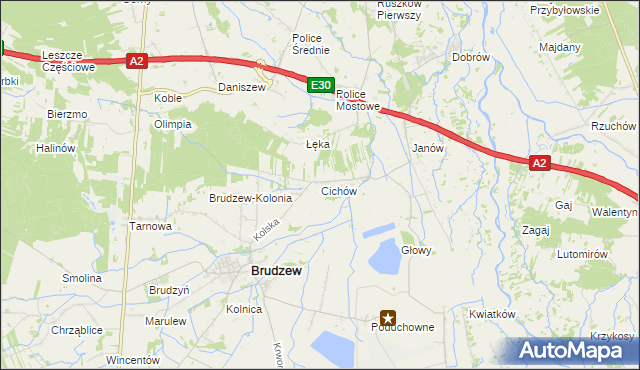 mapa Cichów, Cichów na mapie Targeo