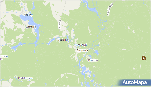 mapa Czochryń, Czochryń na mapie Targeo