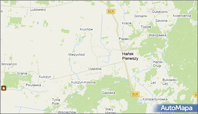 mapa Hańsk-Kolonia, Hańsk-Kolonia na mapie Targeo