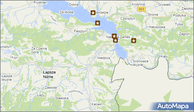 mapa Niedzica, Niedzica na mapie Targeo