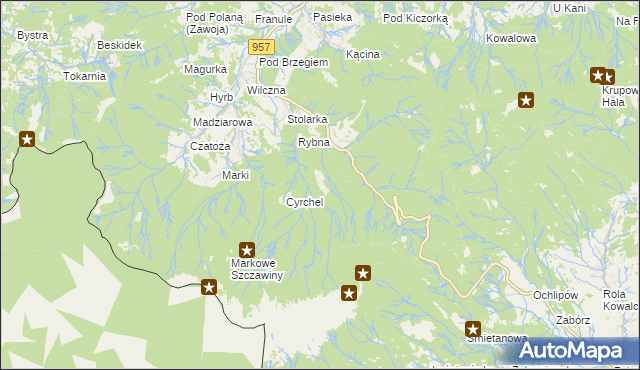 mapa Norczak, Norczak na mapie Targeo