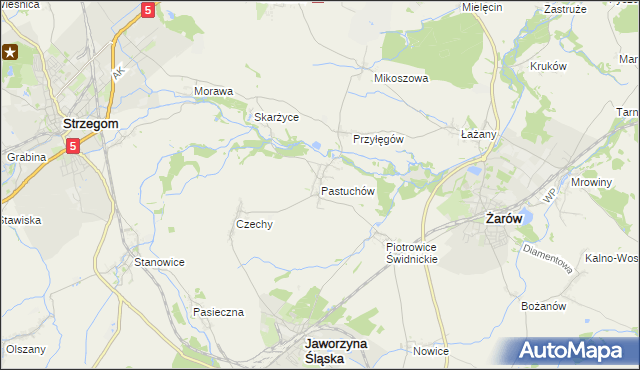 mapa Pastuchów, Pastuchów na mapie Targeo