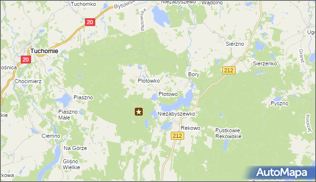 mapa Płotowo, Płotowo na mapie Targeo