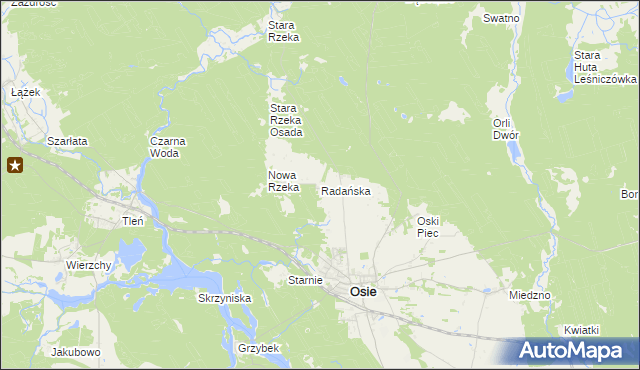 mapa Radańska, Radańska na mapie Targeo