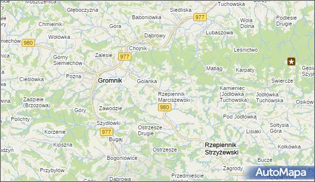 mapa Rzepiennik Marciszewski, Rzepiennik Marciszewski na mapie Targeo
