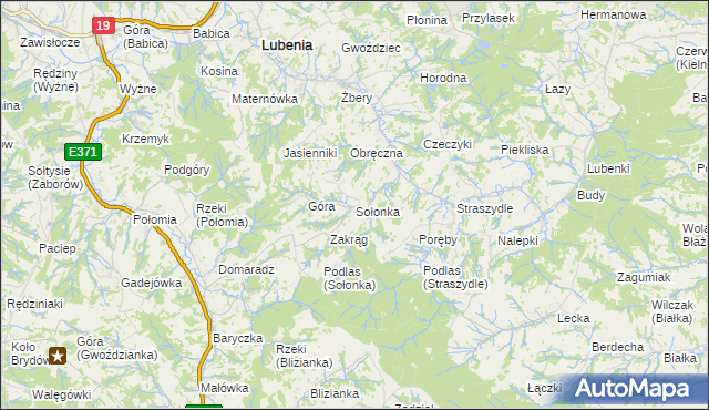 mapa Sołonka, Sołonka na mapie Targeo