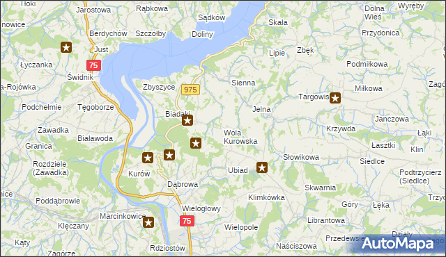 mapa Wola Kurowska, Wola Kurowska na mapie Targeo