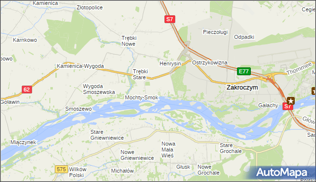 mapa Wólka Smoszewska, Wólka Smoszewska na mapie Targeo