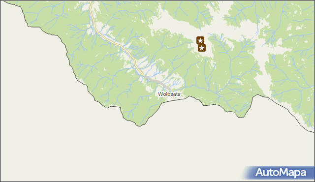 mapa Wołosate, Wołosate na mapie Targeo