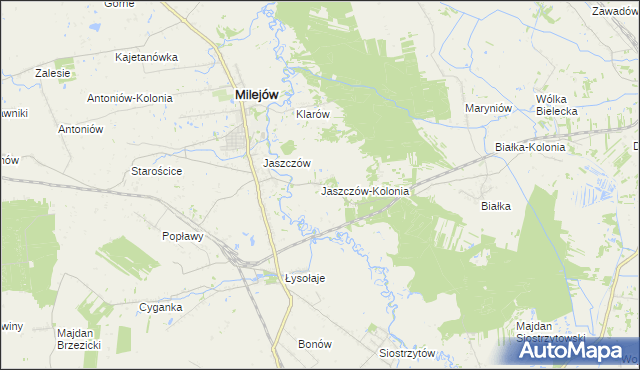 mapa Jaszczów-Kolonia, Jaszczów-Kolonia na mapie Targeo