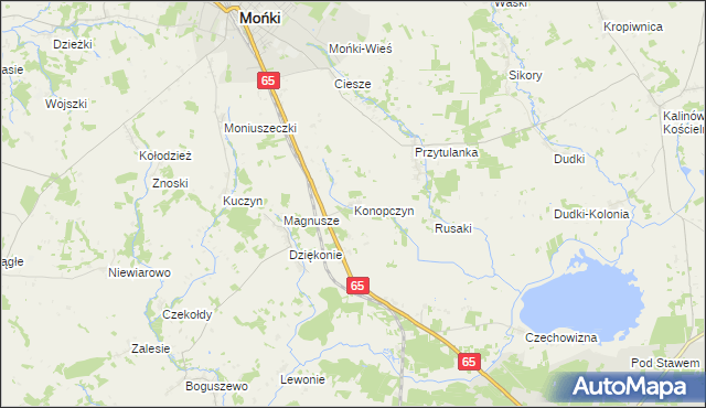 mapa Konopczyn, Konopczyn na mapie Targeo